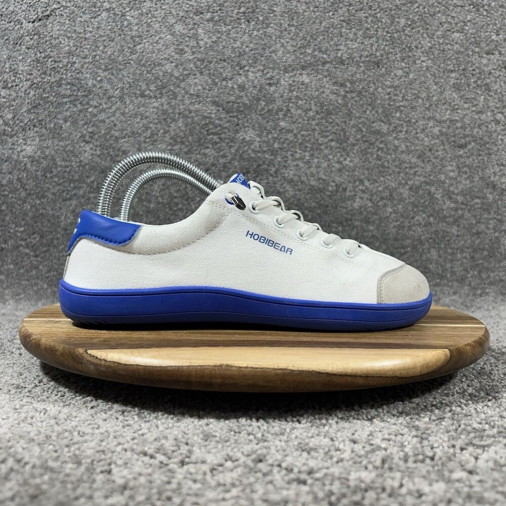 HOBIBEAR Barefoot Sz EU 39 Womens US 8 White Blue Minimalist Atheltic Shoes Used
